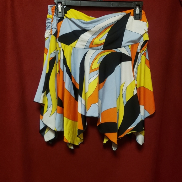 90'S JENETTE ASYMETRICAL MINI SKIRT/M/GPLC - Picture 4 of 5